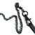 Matte Black Steel Chain Mask Holder Necklace, mask leash