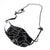 Matte Black Steel Chain Mask Holder Necklace, mask leash