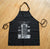 Detroit Train Station Blueprint White on Black Chef Apron, Vintage Detroit Print, Well Done Goods
