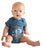 Blueprint Baby Onesie, MCS Detroit Train Station Indigo Creeper, Well Done Goods