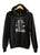MCS Detroit Train Station Blueprint White on Black Unisex Pullover Hoodie, Well Done Goods
