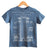 MCS Detroit Train Station Blueprint White on Indigo Youth Tee, Well Done Goods