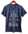MCS Detroit Train Station Blueprint White on Navy V-Neck T-Shirt, Well Done Goods