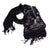 Blueprint Scarf: Ironwork Detail, Detroit Train Station. Black. Well Done Goods by Cyberoptix