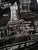 Blueprint Scarf: Ironwork Detail, Detroit Train Station. Black. Well Done Goods by Cyberoptix