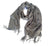 Blueprint Scarf: Ironwork Detail, Detroit Train Station. Dove Grey. Well Done Goods by Cyberoptix