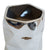 Large Metallic Silver Prism Vase, Ceramic Flower Planter, Well Done Goods