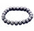 Electroplated Lava Stone Mala Bead Bracelets, silver, copper, rainbow