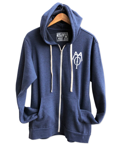 Capitol Theatre Detroit 1921 Blueprint & Logo Zip Hoodie, Front. Michigan Opera Theatre