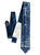 Capitol Theatre Detroit Blueprint Necktie, French Blue. Michigan Opera Theatre Tie