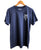 Capitol Theatre Detroit 1921 Blueprint T-Shirt Monogram Logo Front; White on Navy. Michigan Opera Theatre