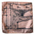 Capitol Theatre Detroit 1921 Blueprint Pocket Square, Pale Copper