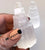 Mini Hand-Carved Selenite Skyscraper Towers