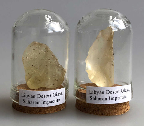 Libyan Desert Glass Tektite, Tiny Glass Dome