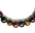 Triple Tiger's Eye Stone Bead Mala Bracelet: Red, Hawk-Eye & Golden Mix