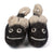 Mouse w/ Loop Tail Wool Booties, Charcoal and Cream, Well Done Goods