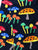 Mushroom Men's Socks. 70s Inspired 'Shrooms. Well Done Goods