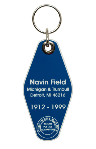 Navin Field, Motel Style Keychain. 1912-1999, Well Done Goods