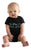 New Dance Show Baby Onesie, Black Vintage Text Creeper, Well Done Goods