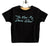 New Dance Show Sky Blue on Black Toddler T-Shirt, Vintage Text Print, Well Done Goods