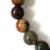 Desert Jasper, Polychrome Stone Bead Mala Bracelet detail
