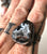 Oco Geode Adjustable Stone Ring - Electroformed Copper