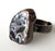 Oco Geode Adjustable Stone Ring - Electroformed Copper