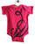 Octopus Print Baby Onesie, Fuchsia Sucker Tentacle Creeper