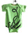 Octopus Print Baby Onesie, Lime Green Sucker Tentacle Creeper, Well Done Goods