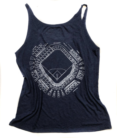Old Tiger Stadium Women's Tank Top, Navin Field Blueprint