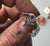 Old English D Stud Earrings, Detroit Old English Script - silver