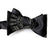 Old Tiger Stadium Blueprint Bow Tie, Ivory-Cream on Black Tie, Well Done Goods