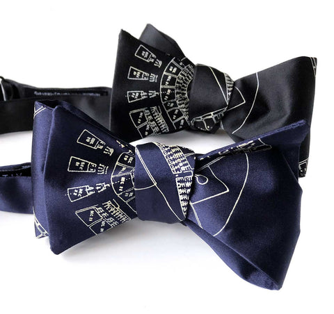Old Tiger Stadium Blueprint Bow Tie, Navin Field Tie, Well Done Goods