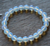 Opalite Polished Round Bead Mala Stretch Bracelet