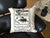 Opium Pharmacy Label Throw Pillow, Poppy Print. Well Done Goods by Cyberoptix