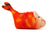 Spotted Tiger Wool Booties, Orange Slippers, by Well Done Goods