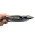 Hand Carved Fossil Dish, Smudging Bowl: Orthoceras & Ammonite Black Marble Plate, round