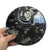 Hand Carved Fossil Dish, Smudging Bowl: Orthoceras & Ammonite Black Marble Plate, round