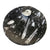 Hand Carved Fossil Dish, Smudging Bowl: Orthoceras & Ammonite Black Marble Plate, round