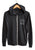 Packard Plant Engineering Blueprint White on Charcoal-Black Zip Hoodie. Lightweight Triblend Jersey, Well Done Goods