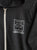 Packard Plant Engineering Blueprint Lightweight Zip Hoodie. Unisex Dark Grey Hoodie, Well Done Goods