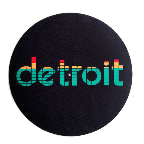 Peak Detroit Turntable Slipmats, 1 Pair. LED Audio Level Meter. Well Done Goods