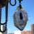 Petroleum Included Diamond Quartz Pendant, Large