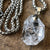 Petroleum Included Diamond Quartz Pendant, Medium