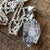 Petroleum Included Diamond Quartz Pendant, Small