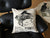Piano Print Throw Pillow, Vintage Detroit Advertising