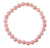 Pink Opal Stretch Bracelet, Rare Stone Bead Mala Bracelet