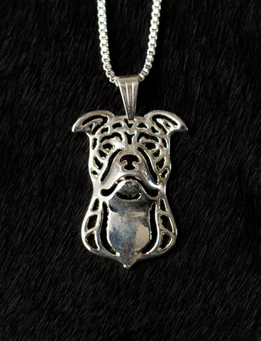 Pitbull Silver Wireframe Necklace, Well Done Goods