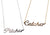 Pitcher and Catcher Pitcher Script Necklaces. Baseball Theme Pendant. Well Done Goods