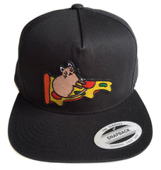 pizza-rat-patch-black-snapback